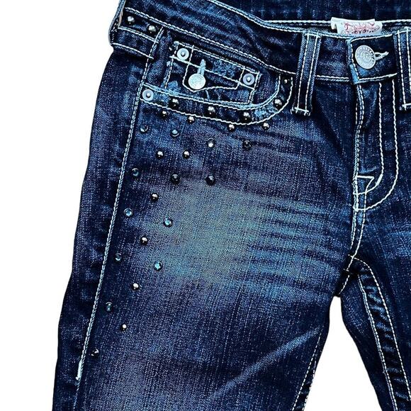 Key Closet KC Art Collection Studded Embellished Denim Jeans Womens Size 27 NEW - Picture 5 of 13